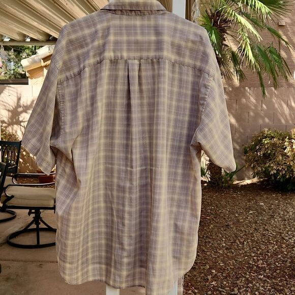 Van Heusen wrinkle free men's XXL 18-18 1/2 tan lightweight short sleeve… - Picture 3 of 4